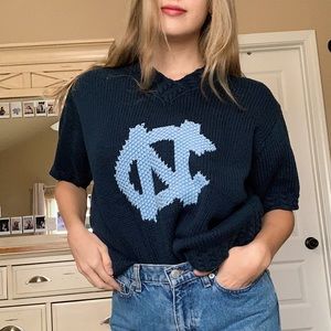 Vintage UNC Tarheels Sweater Knit Shirt